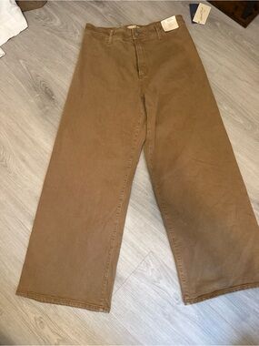 Universal Thread Wide Leg Flare Jeans in Brown size 10